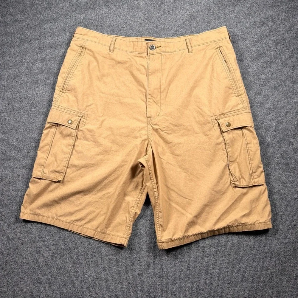 Levi Strauss & Co Cargo Shorts Men 40 Tan Khaki Ripstop Utility 13581-0011